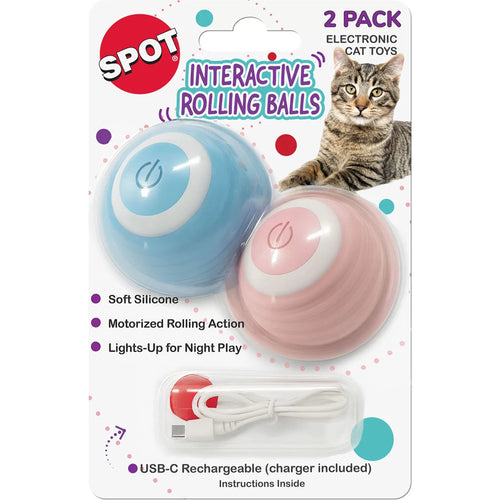 ETHICAL PRODUCTS INTERACTIVE CAT BALL -  2 PACK