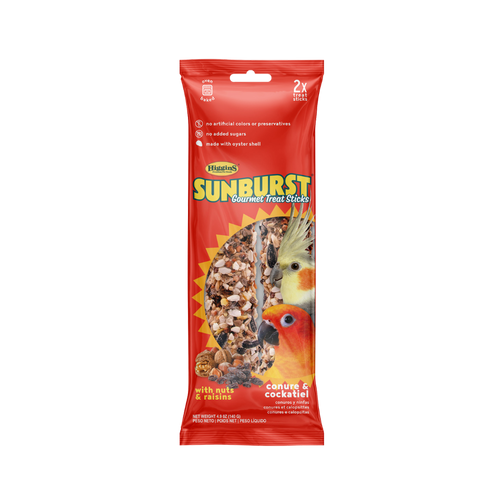 SUNBURST TREAT STICKS NUTS & RAISINS - CONURE & COCKATIEL