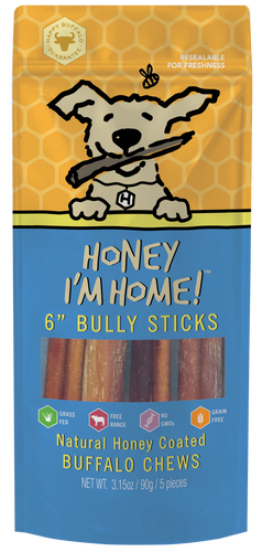 6 BULLY STICKS -  5ct.