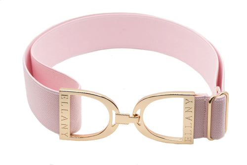 Ellany Pinkalicious - 1.5 Gold Stirrup Elastic Belt