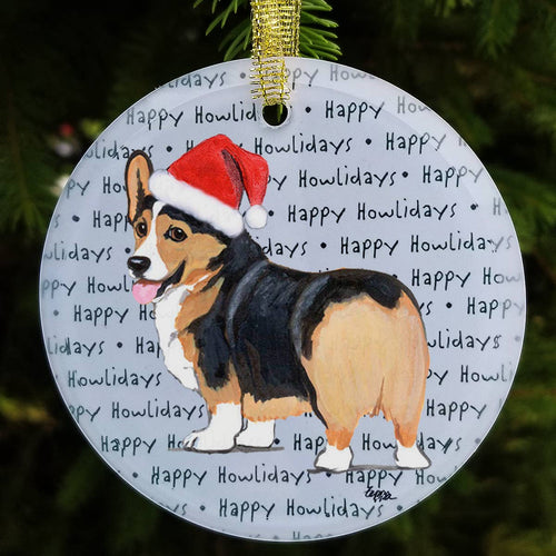 Welsh Corgi Pembroke Christmas Ornament