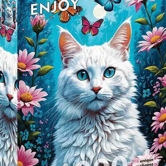 White Cat 1000pc Enjoy Puzzle