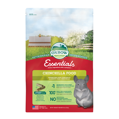 OXBOW ESSENTIALS CHINCHILLA FOOD 10LB