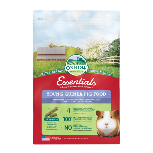 OXBOW ESSENTIALS YOUNG GUINEA PIG FOOD - 10LB