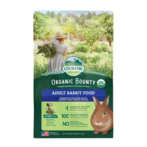 OXBOW ORGANIC BOUNTY ADULT RABBIT FOOD 3Lb