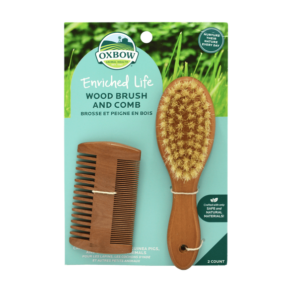 OXBOW ENRICHED LIFE – WOOD BRUSH & COMB