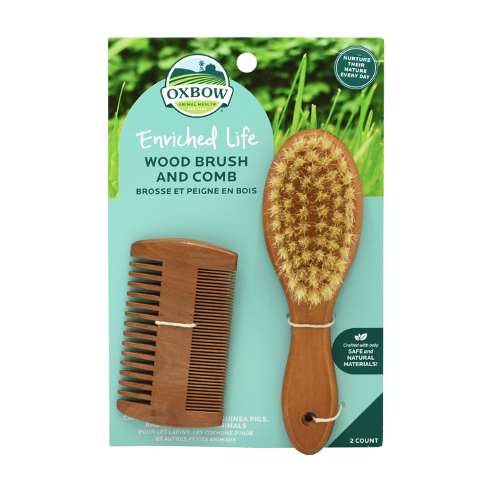 OXBOW ENRICHED LIFE – WOOD BRUSH & COMB