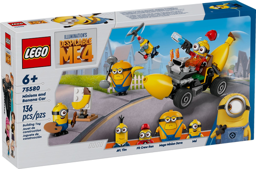 LEGO® Despicable Me 4 Minions and Banana Car - 75580