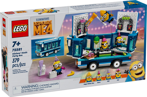 LEGO® Despicable Me 4 Minions' Music Party Bus - 75581