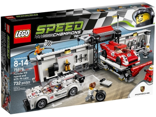 LEGO® Speed Champions Porsche 919 Hybrid and 917K Pit Lane - 75876