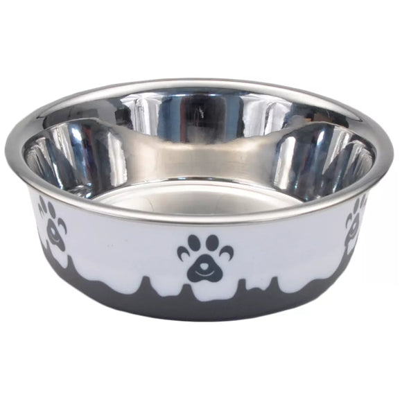 Maslow Design Series Non-Skid Paw Design Medium Dog Bowl