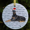 Dobermann Christmas Ornament