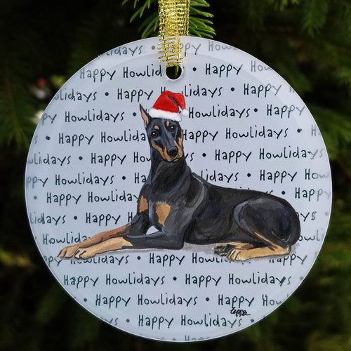 Dobermann Christmas Ornament