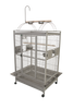 A&E CAGE COMPANY 36 x 28 x 66 Play Top Bird Cage - Platinum