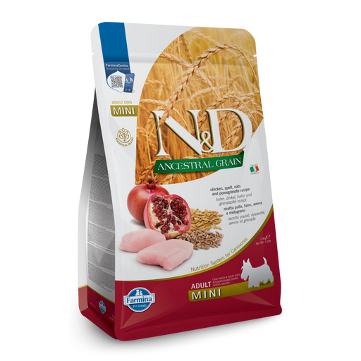 Farmina N&D Ancestral Grain Chicken & Pomegranate Mini Adult Dog Food