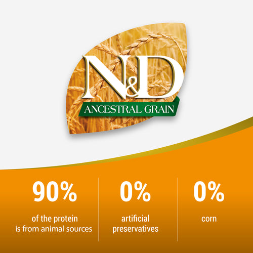 Farmina N&D Chicken & Pomegranate Puppy Mini Dry Dog Food - 15.4lb