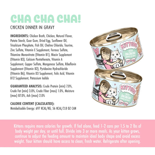 Weruva BFF Kitten Chicken Cha Cha Cha! Chicken Dinner in Gravy - 3oz