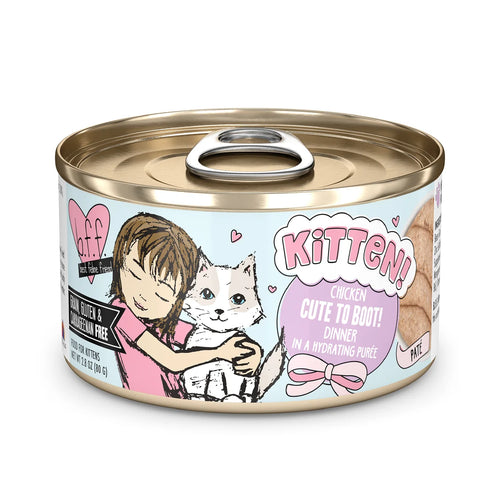 Weruva BFF Kitten Chicken Cute To Boot! Chicken Dinner in a Hydrating Purée - 2.8oz