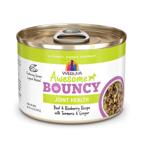 Weruva Awesome Bouncy Beef & Riceberry Recipe with Turmeric & Ginger In Broth - 6oz