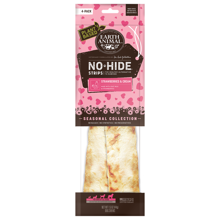 No-Hide® Seasonal Collection Strawberries & Cream 4 Pack Strips