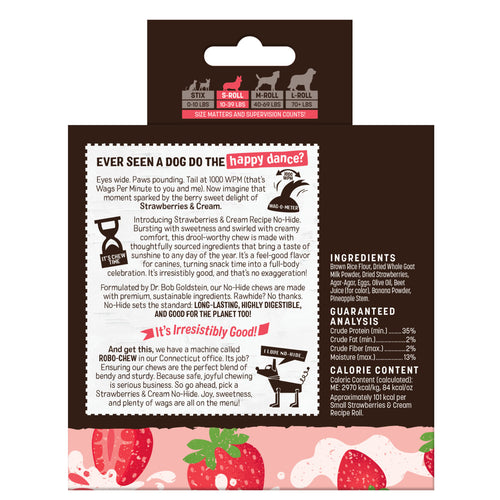 No-Hide® Strawberries & Cream 4 Rolls - Value Box of Six
