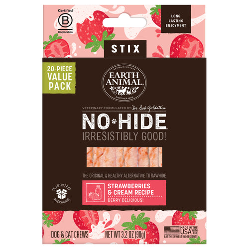 No-Hide® Strawberries & Cream Stix - Value Box of 20