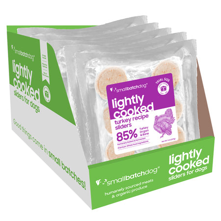 Small Batch Pet Turkey Sliders for Dogs Lightly Cooked - 8oz