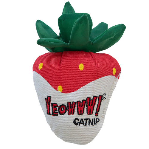 YEOWWW! STRAWBERRY - WHITE CHOCOLATE DIPPED CAT TOY