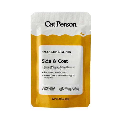 Cat Person Skin & Coat Supplement Chicken & Salmon Recipe in Gravy - 1oz