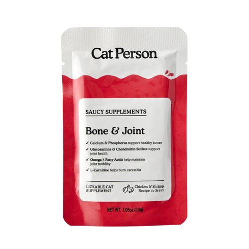 Cat Person Bone & Joint Supplement Chicken & Shrimp Recipe in Gravy - 1oz