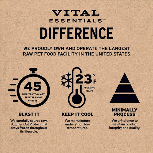 Vital Essentials Frozen Raw Fusion Beef Recipe Dog Food Patties - 4.7lb