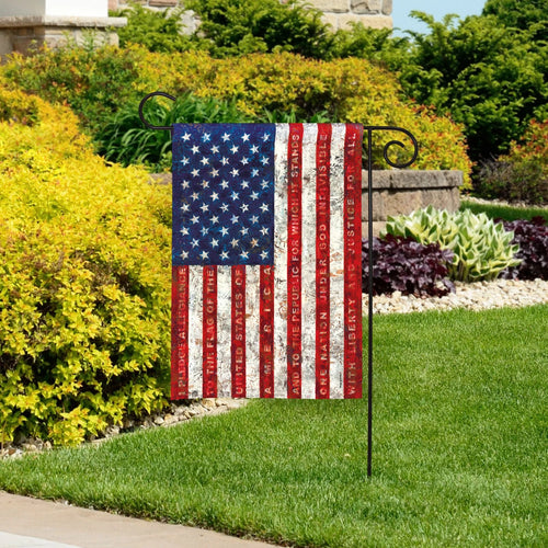 Pledge of Allegiance Garden Flag
