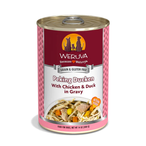 WERUVA PEKING DUCKEN WET DOG FOOD 14oz.