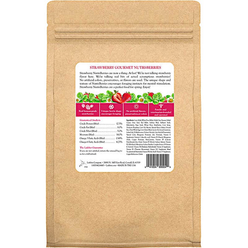 Lafeber LIMITED EDITION Strawberry Nutri-Berries for Parrots - 10oz