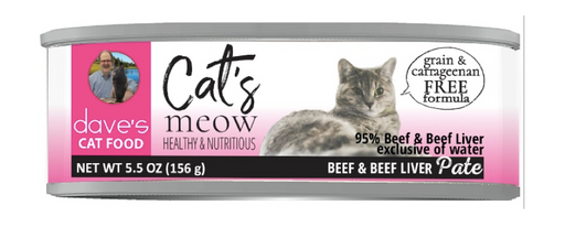 Dave's Cat's Meow 95% Beef & Beef Liver Pate