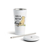 Yellow Labrador Dog Tumbler with Straw - White 16oz