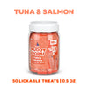 Weruva Puddy Pops! Lickable Tuna & Salmon Cat Treat - Tub of 50