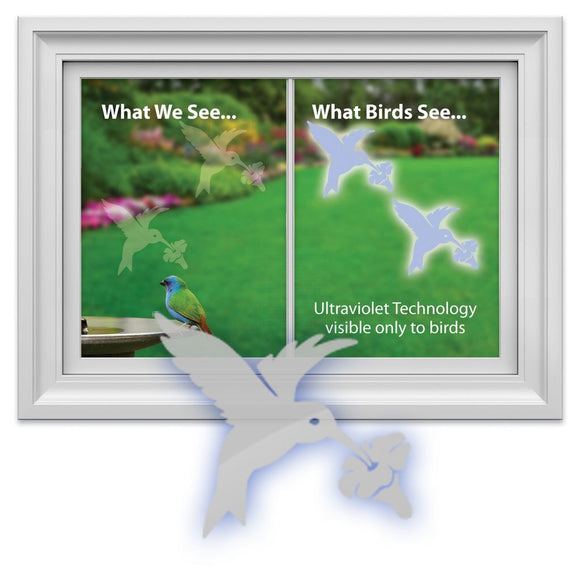 WINDOW ALERT HUMMINGBIRD WINDOW DECAL 4 PK
