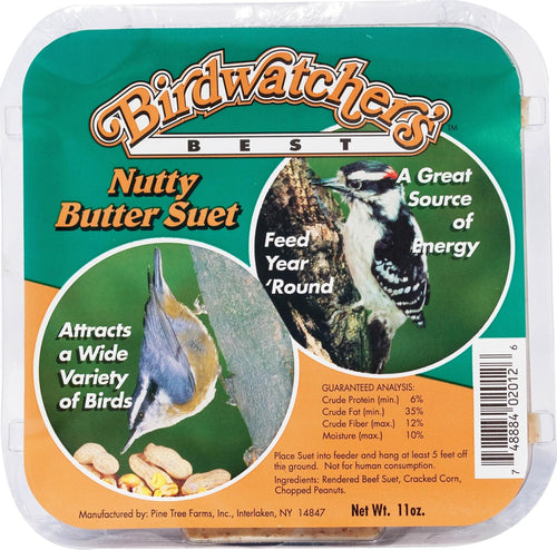 Pine Tree Farms Birdwatcher's Best Nutty Butter Suet, 1 pack