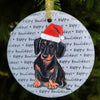 Dachshund Christmas Ornament