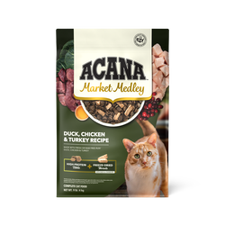 Acana Market Medley Duck, Chicken & Turkey Recipe Dry Cat Food - 3.5lb