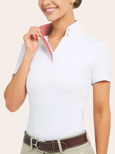 R.J. Classics Brynn Short Sleeve Show Shirt - Coral Bits