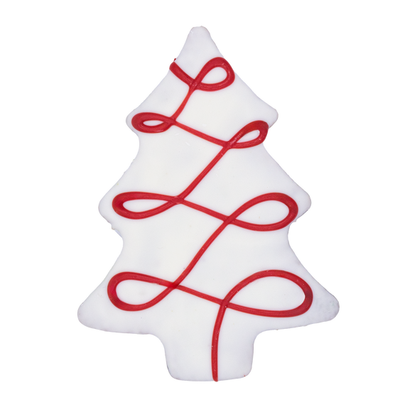 Hand Decorated Christmas Tree Dog Cookie - Assorted Designs