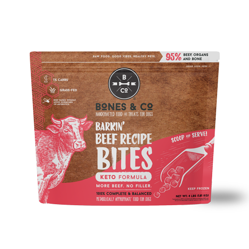 Bones & Co. Barkin' Beef Recipe Bites - 4lb