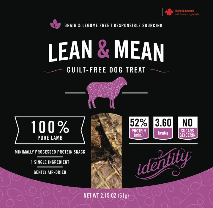 Lean & Mean 100% Pure Air-Dried Lamb Lung Dog Treats