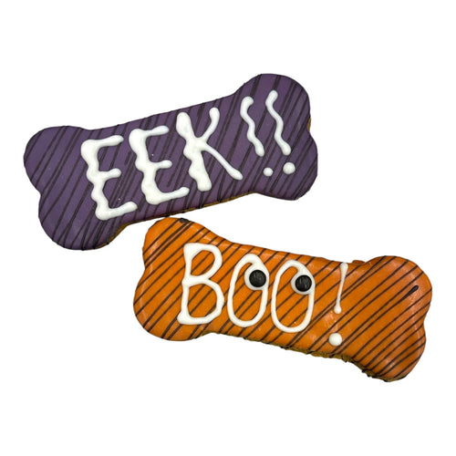 BOO! BONES DIPPED DOG COOKIE