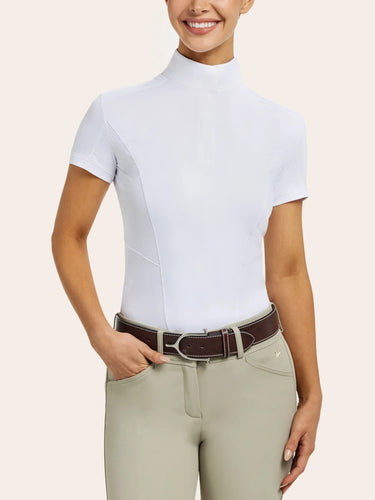 R.J. Classics Brynn Short Sleeve Show Shirt - Coral Bits