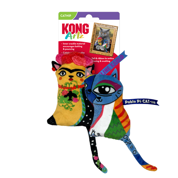 Kong Artz Kahlo / Picasso 2-pk Cat Toy