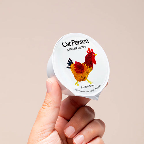 Cat Person Chicken Shreds in Broth 2.75oz