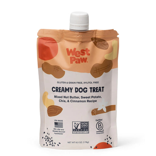 West Paw Nut Butter, Sweet Potato, and Chia Seed Creamy Dog Treat